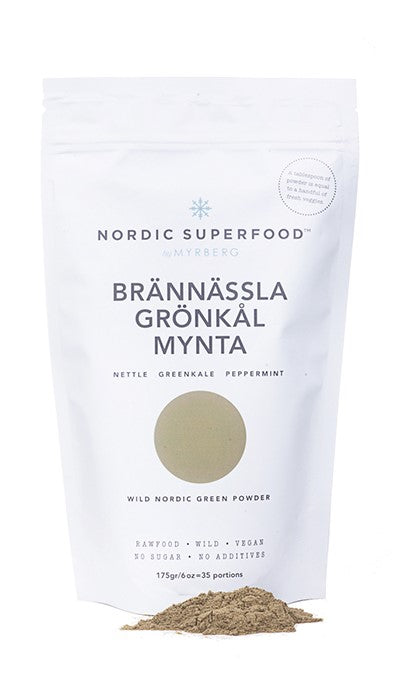 Nordic Superfood - Supergrøntblanding Grøn 175 gr.